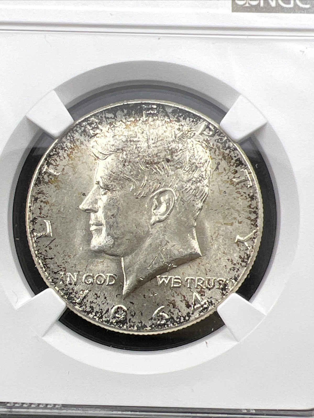 1964 P 50c Kennedy 90% Silver Half Dollar Coin NGC MS64 CH BU Some Toning