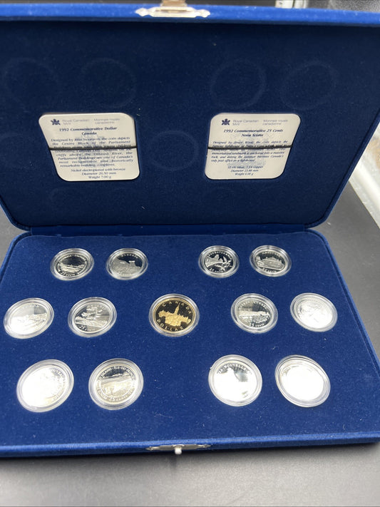 Canada Proof 1992 125th Confederation Anniversary Silver Quarters Dollar Set #2C
