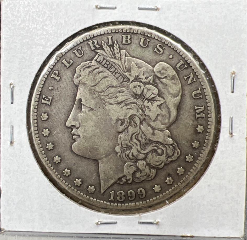 1899 S S/S Vam 4 Spiked S Variety Morgan Silver Dollar Coin VF Very Fine Circ