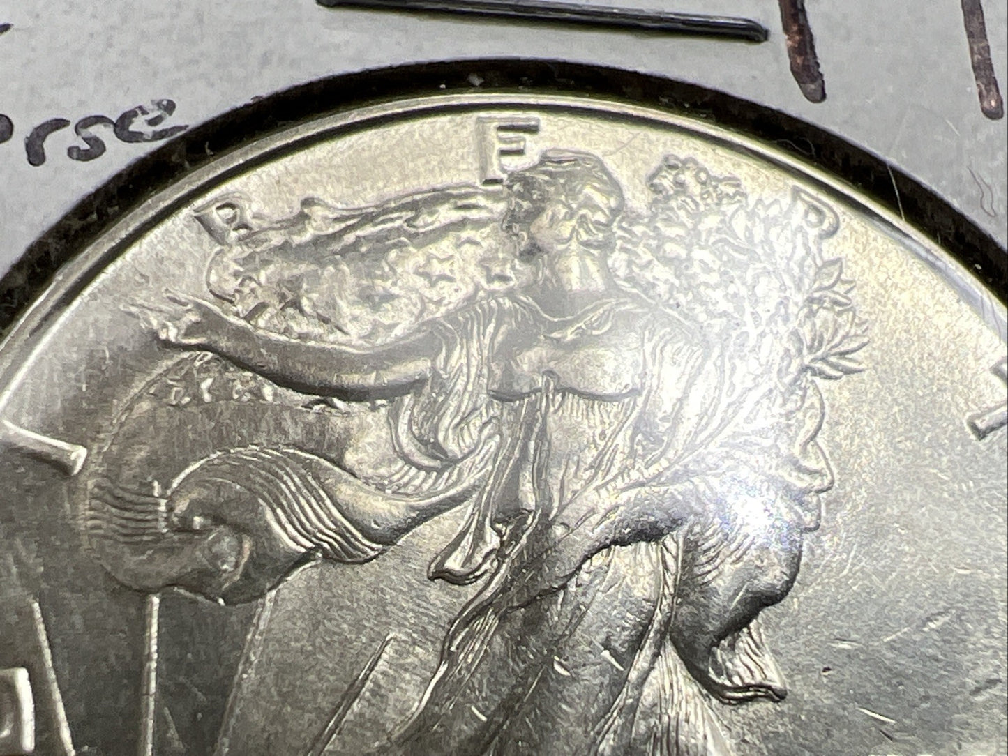 1942 P Walking Liberty Silver Half Dollar DDO 002 Double Die Obverse UNC Details