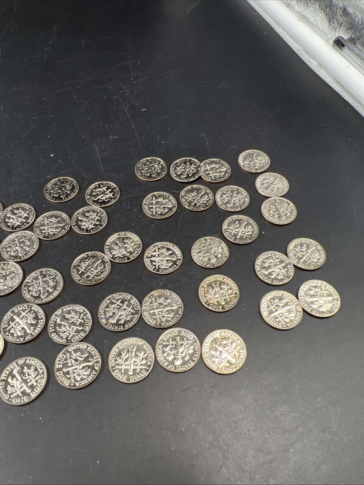 50 Coin Choice / Gem Proof 1971 S 10c Roosevelt Clad Dime Coin Roll