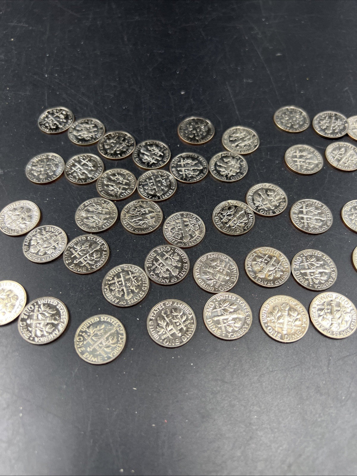 50 Coin Choice / Gem Proof 1971 S 10c Roosevelt Clad Dime Coin Roll