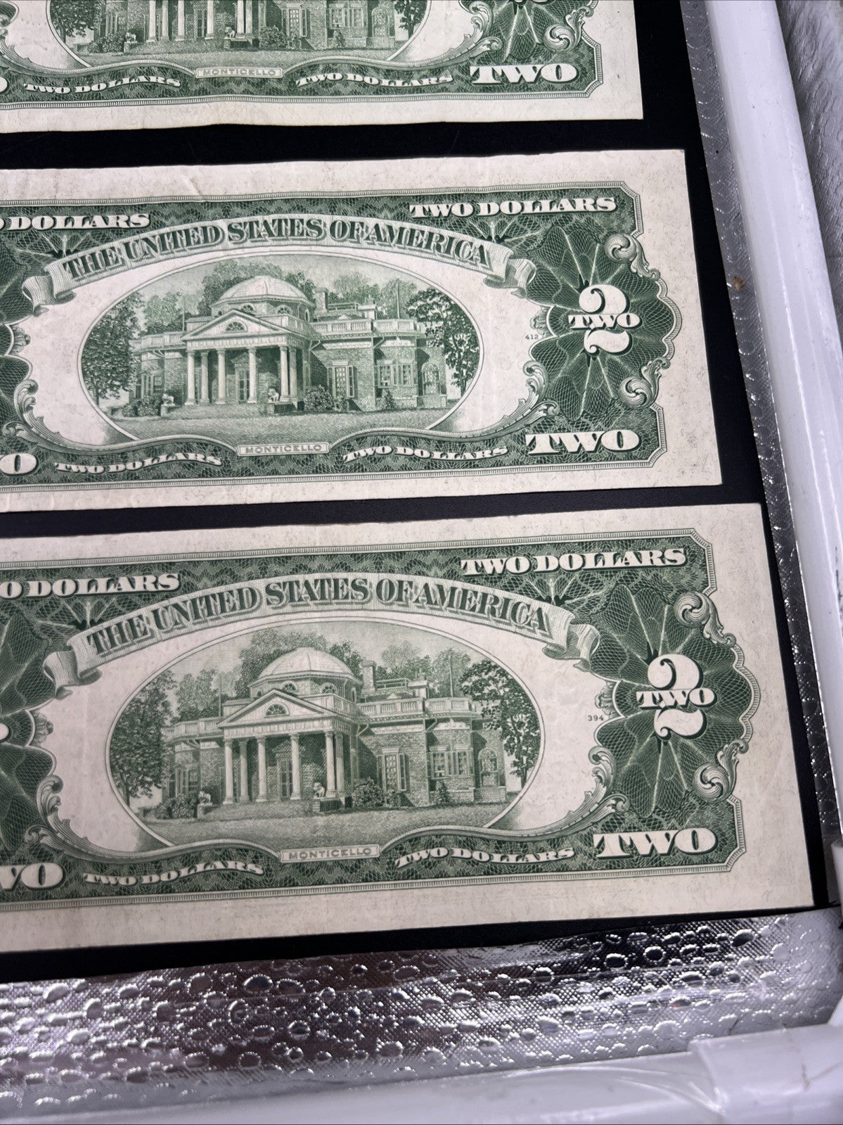 Lot of 10 1963 1953 $2 USN Legal Tender Red Seal Notes VF Very Fine #400