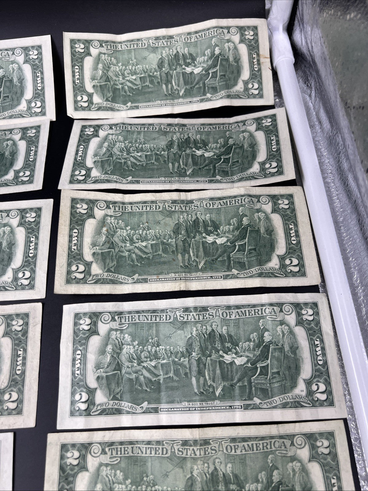 Lot of 19 1976 $2 FRN Federal Reserve Dollars Bicentennial Note Circulated #179