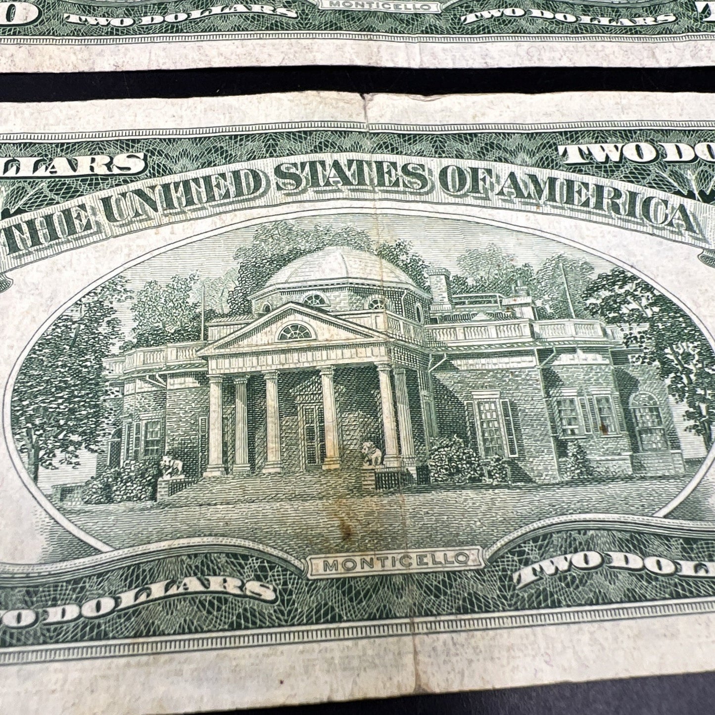 Lot of 10 1953 $2 USN Legal Tender Red Seal Notes VG circ #188