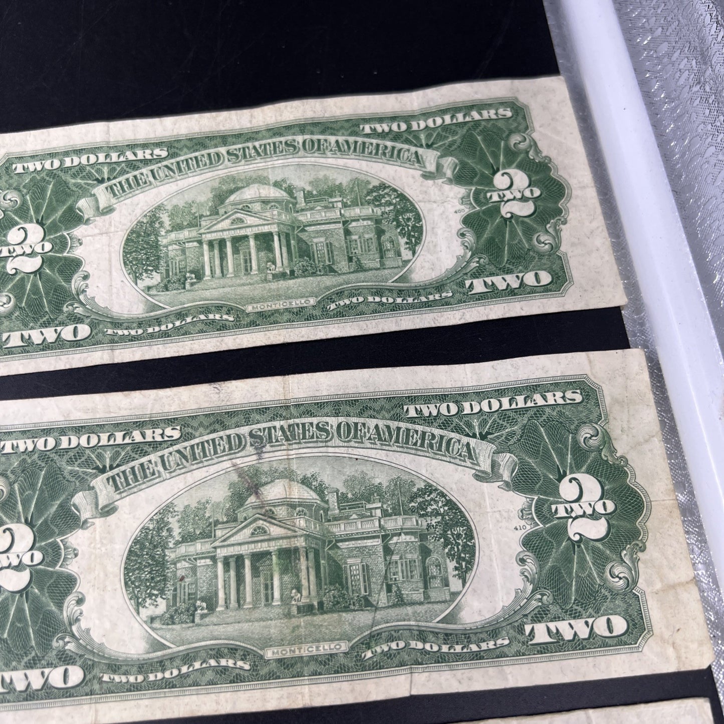 Lot of 10 1953 $2 USN Legal Tender Red Seal Notes VG circ #188