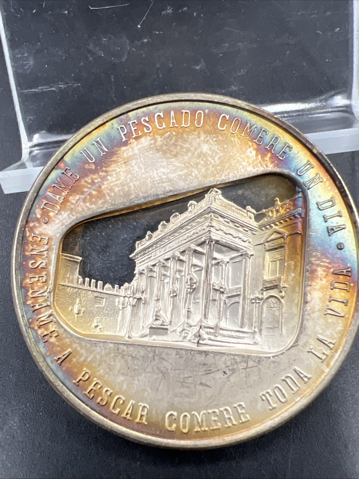 31 G Fine Silver 100 Years Mexico Mint Israel Commemorative Gem * Star PQ Toning