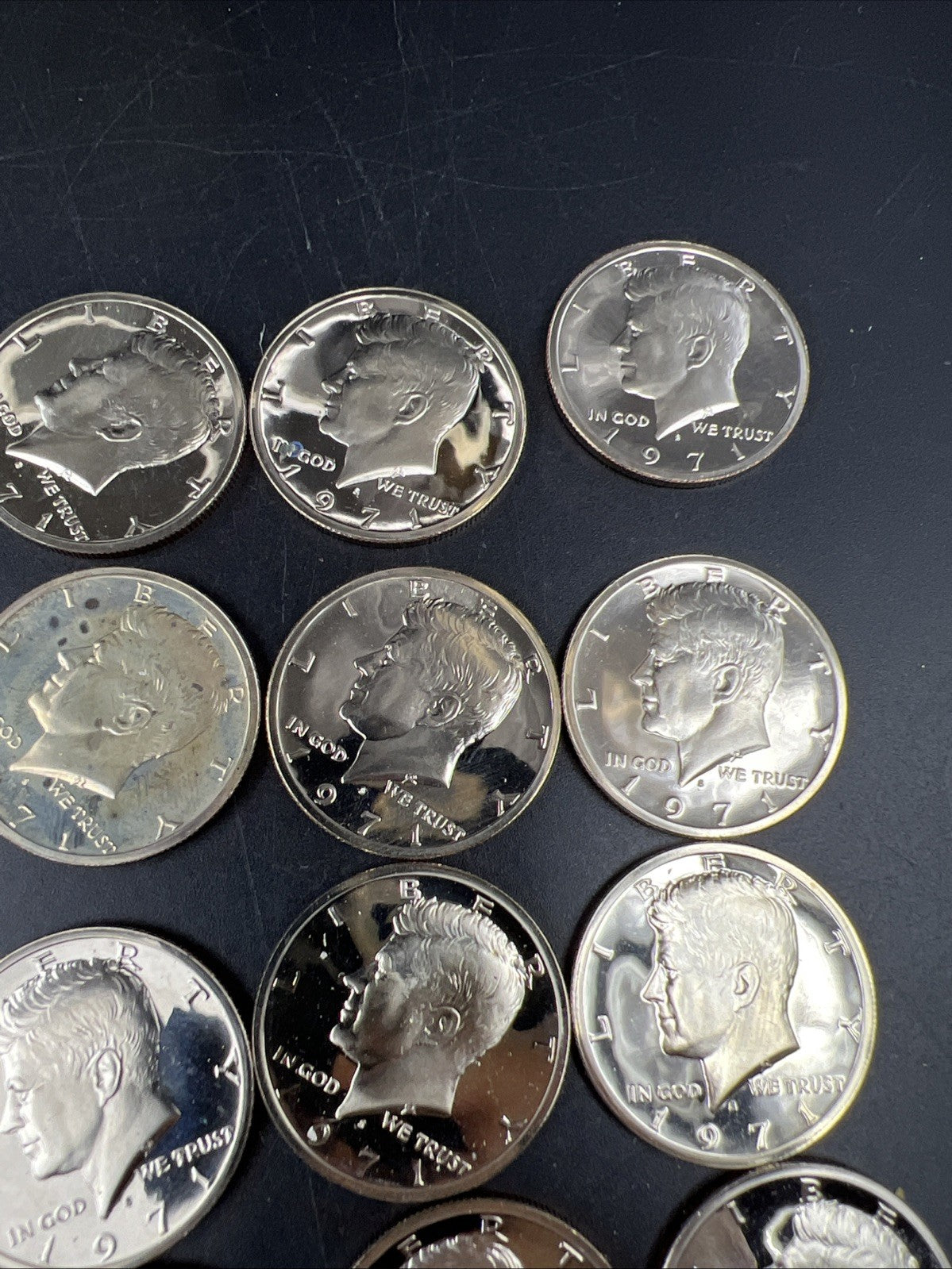 20 Coin Roll 1971 S 25c Gem Proof Cameo Kennedy Half Dollar Coins Copper Nickel