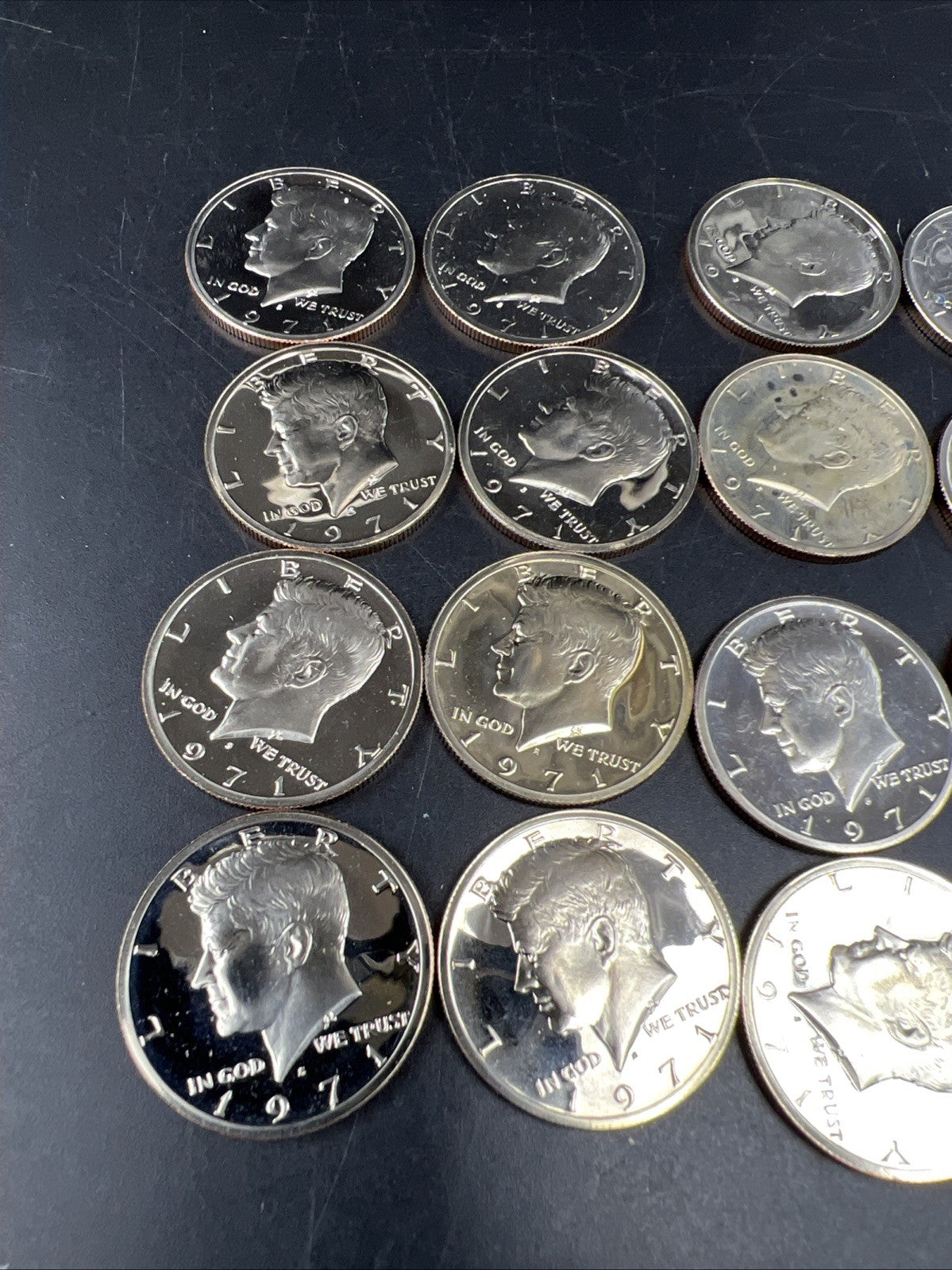 20 Coin Roll 1971 S 25c Gem Proof Cameo Kennedy Half Dollar Coins Copper Nickel