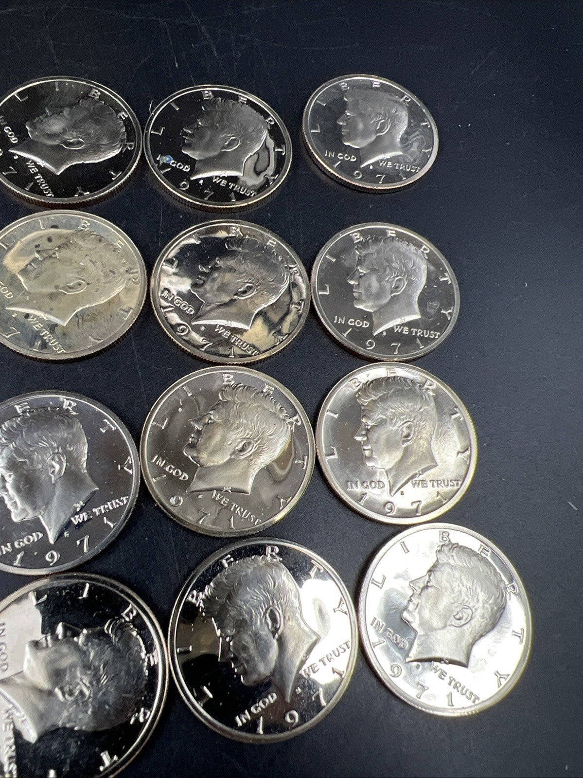 20 Coin Roll 1971 S 25c Gem Proof Cameo Kennedy Half Dollar Coins Copper Nickel