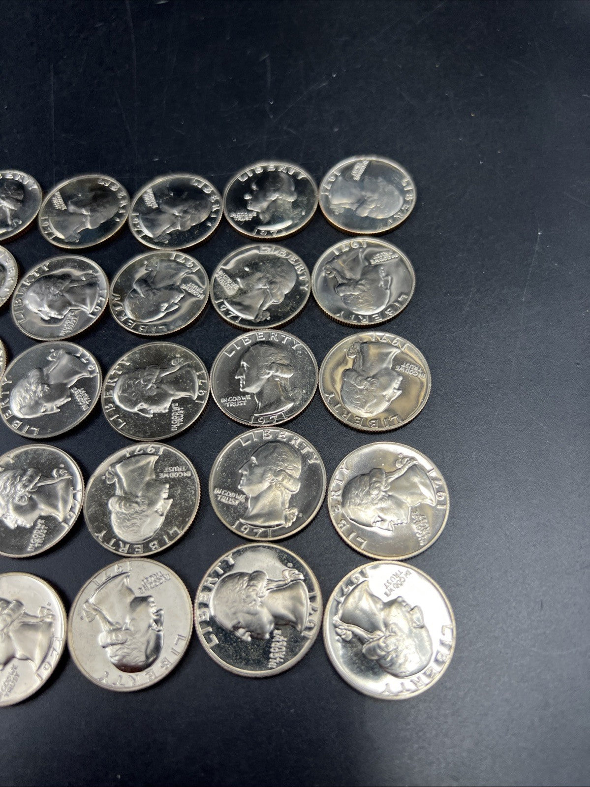 40 Coin Roll 1971 S 25c Gem Proof Cameo Washington Quarter Coins Copper Nickel