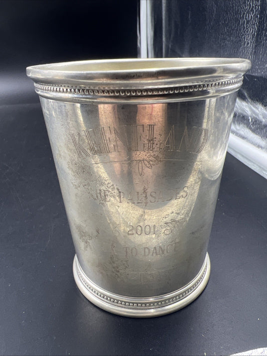 Keeneland Sterling Silver Mint Julep Trophy Cup 2001 Palisades OK To Dance SKU#A