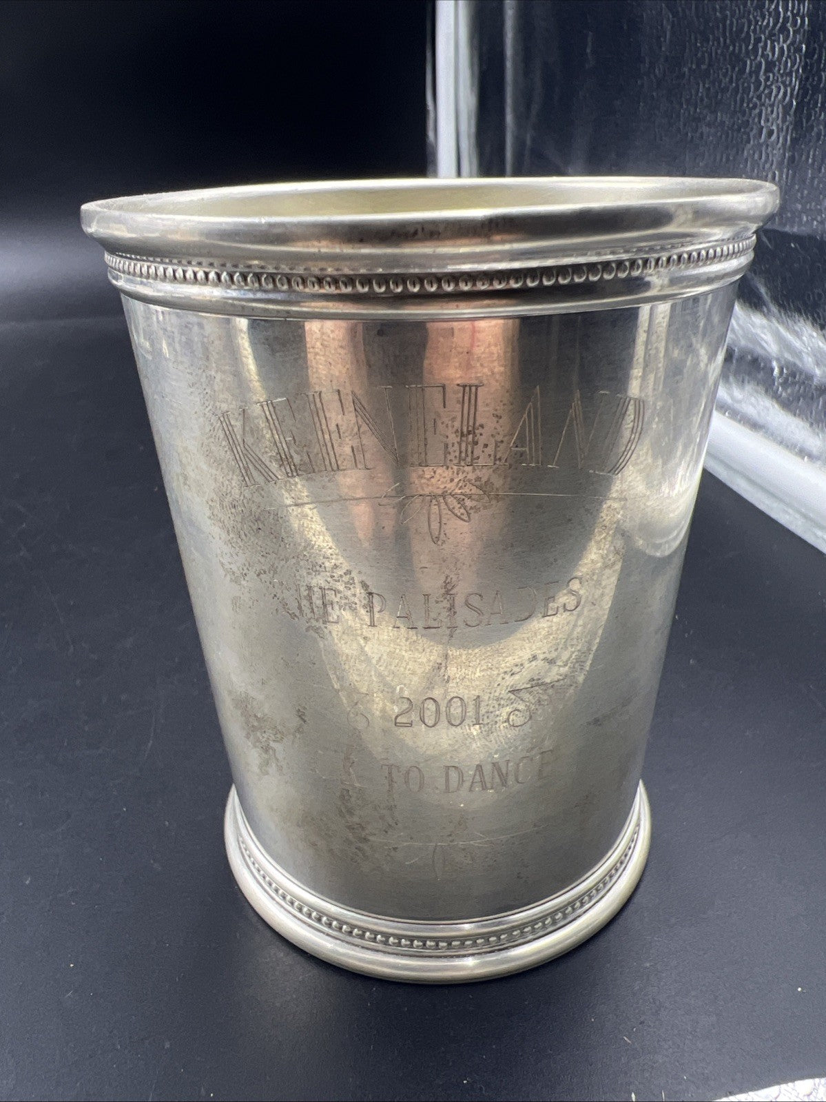 Keeneland Sterling Silver Mint Julep Trophy Cup 2001 Palisades OK To Dance SKU#A