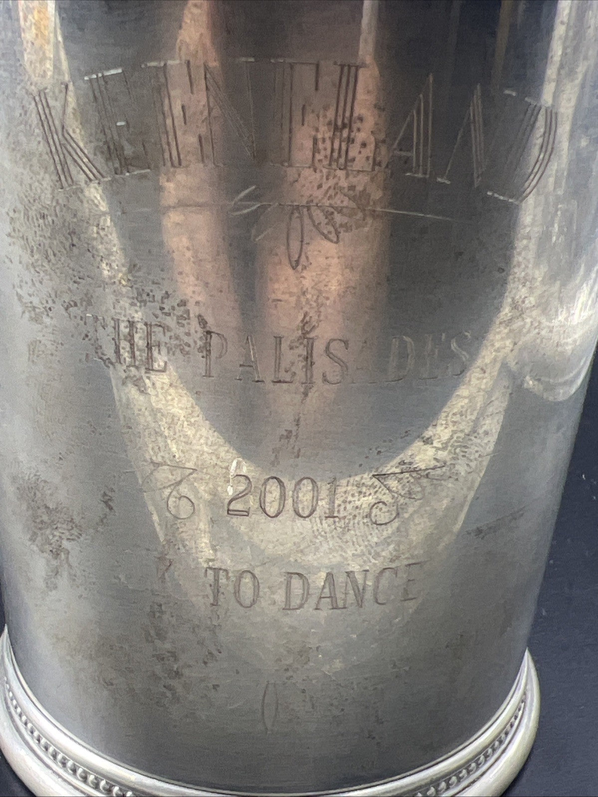Keeneland Sterling Silver Mint Julep Trophy Cup 2001 Palisades OK To Dance SKU#A