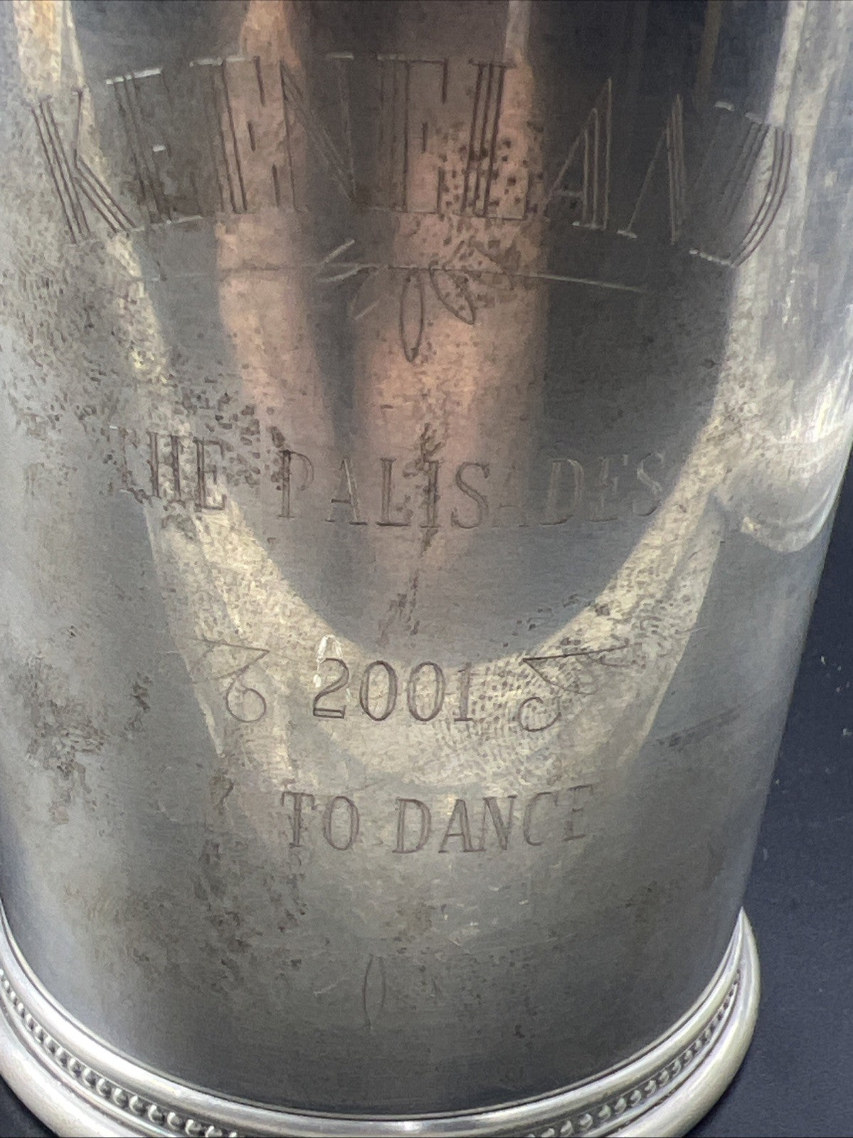 Keeneland Sterling Silver Mint Julep Trophy Cup 2001 Palisades OK To Dance SKU#A