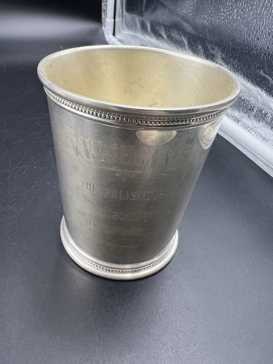 Keeneland Sterling Silver Mint Julep Trophy Cup 2001 Palisades OK To Dance SKU#B