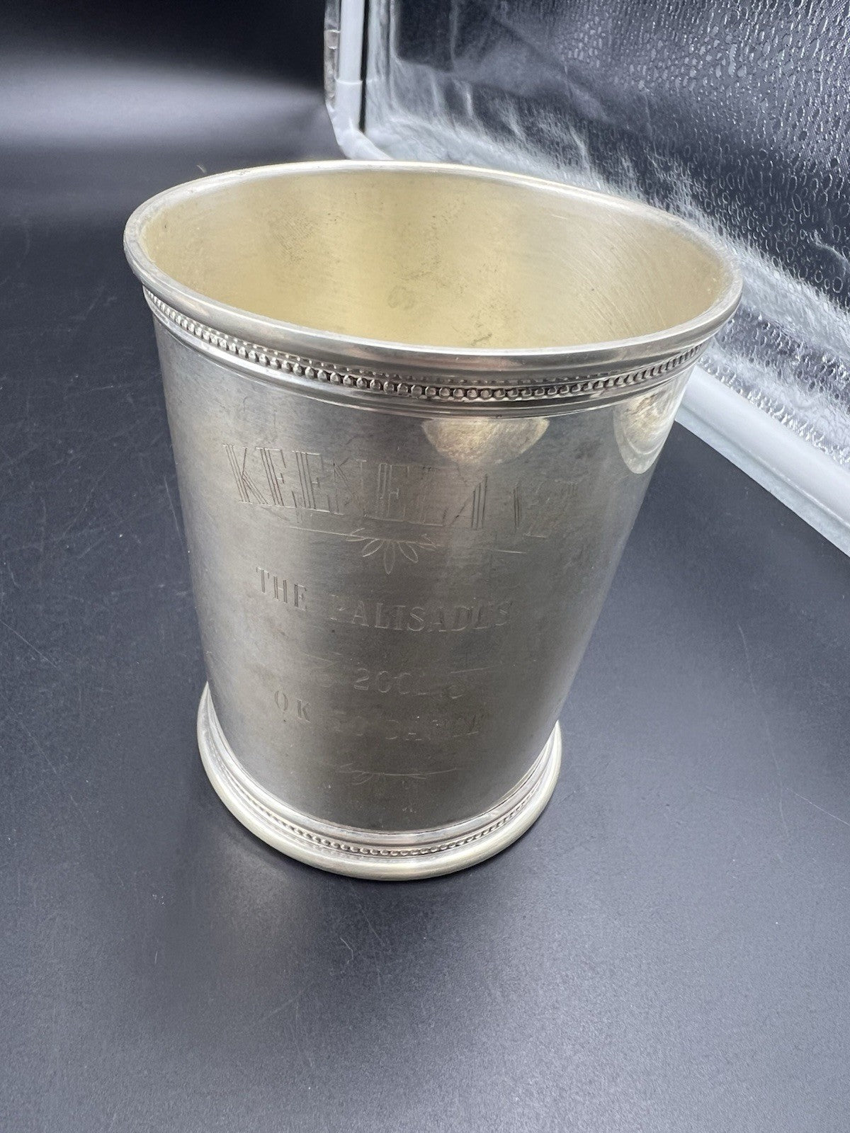 Keeneland Sterling Silver Mint Julep Trophy Cup 2001 Palisades OK To Dance SKU#B