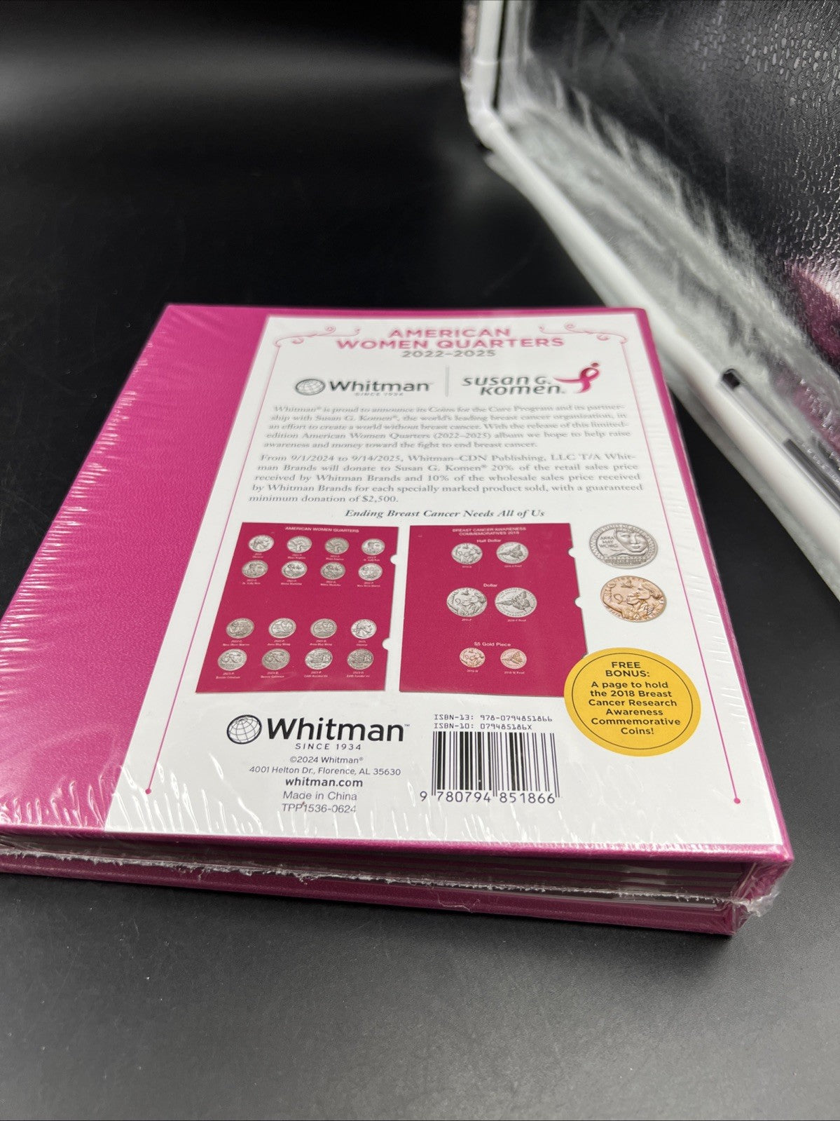 Susan G. Komen® American Women Quarters Album 2022-2025 New Sealed