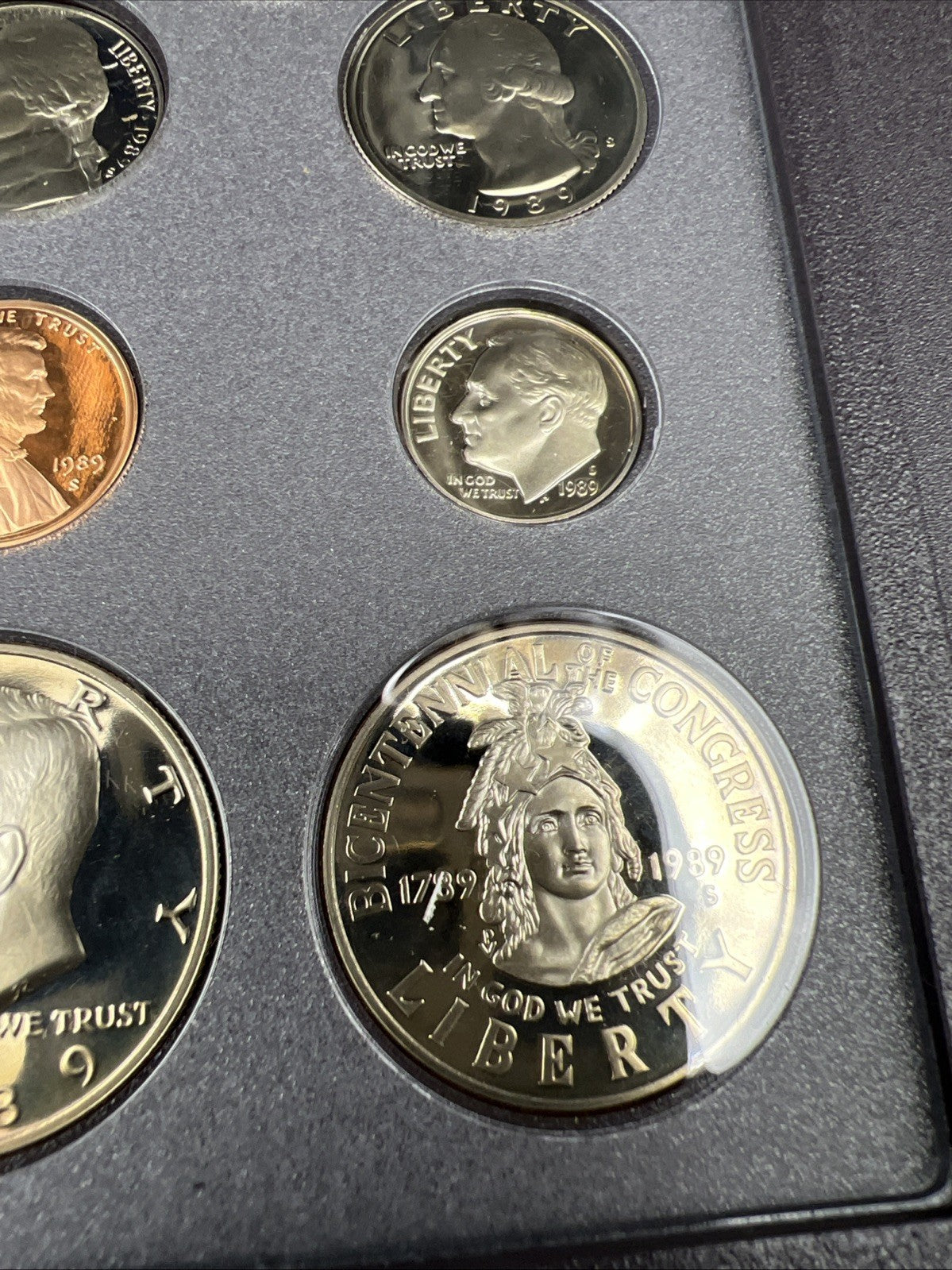 1989 S US Mint Prestige Proof Set OGP used Box & COA