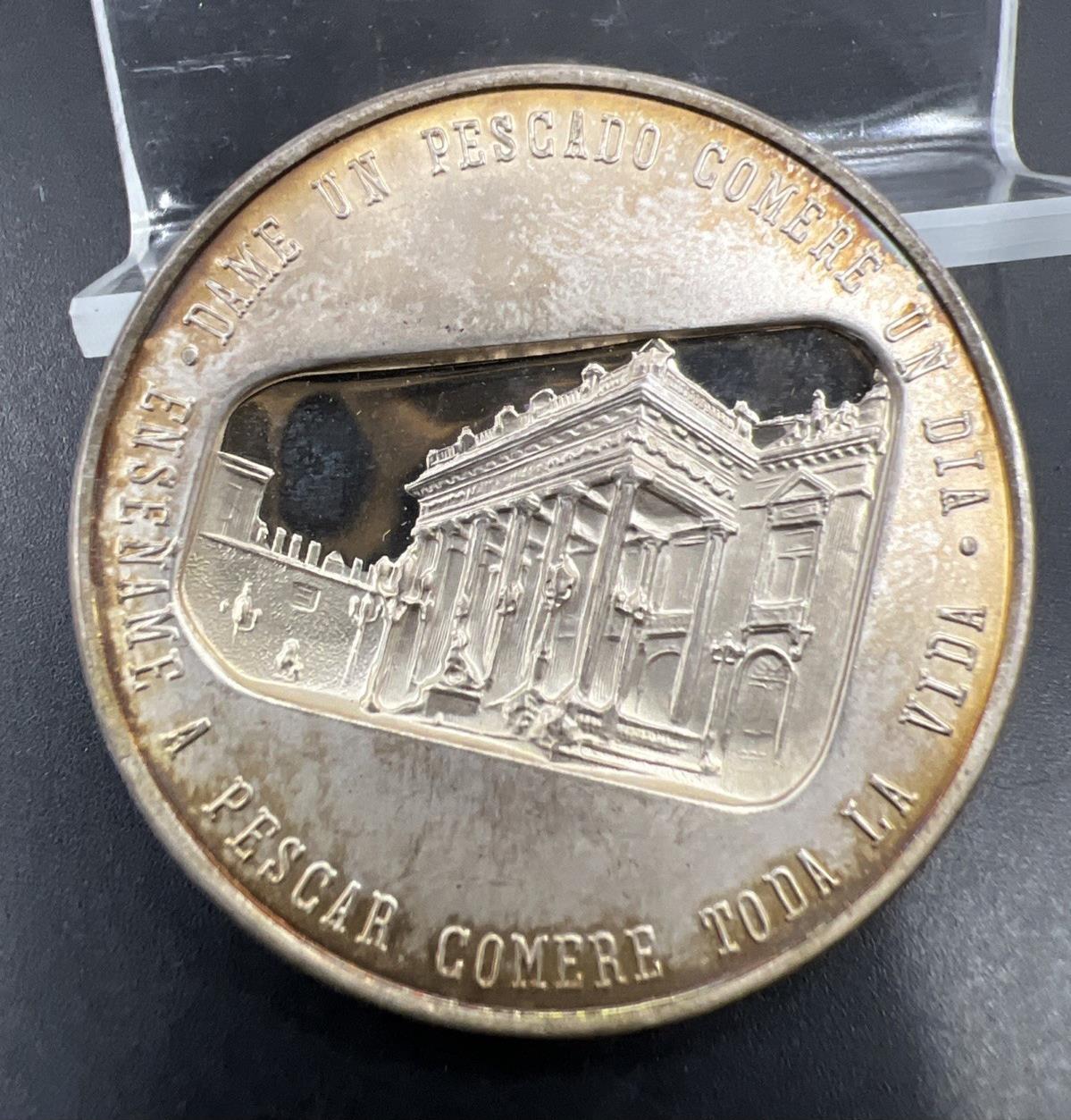 31 G .999 Fine Silver 100 Years Mexico Mint Israel Commemorative Gem PQ Toning