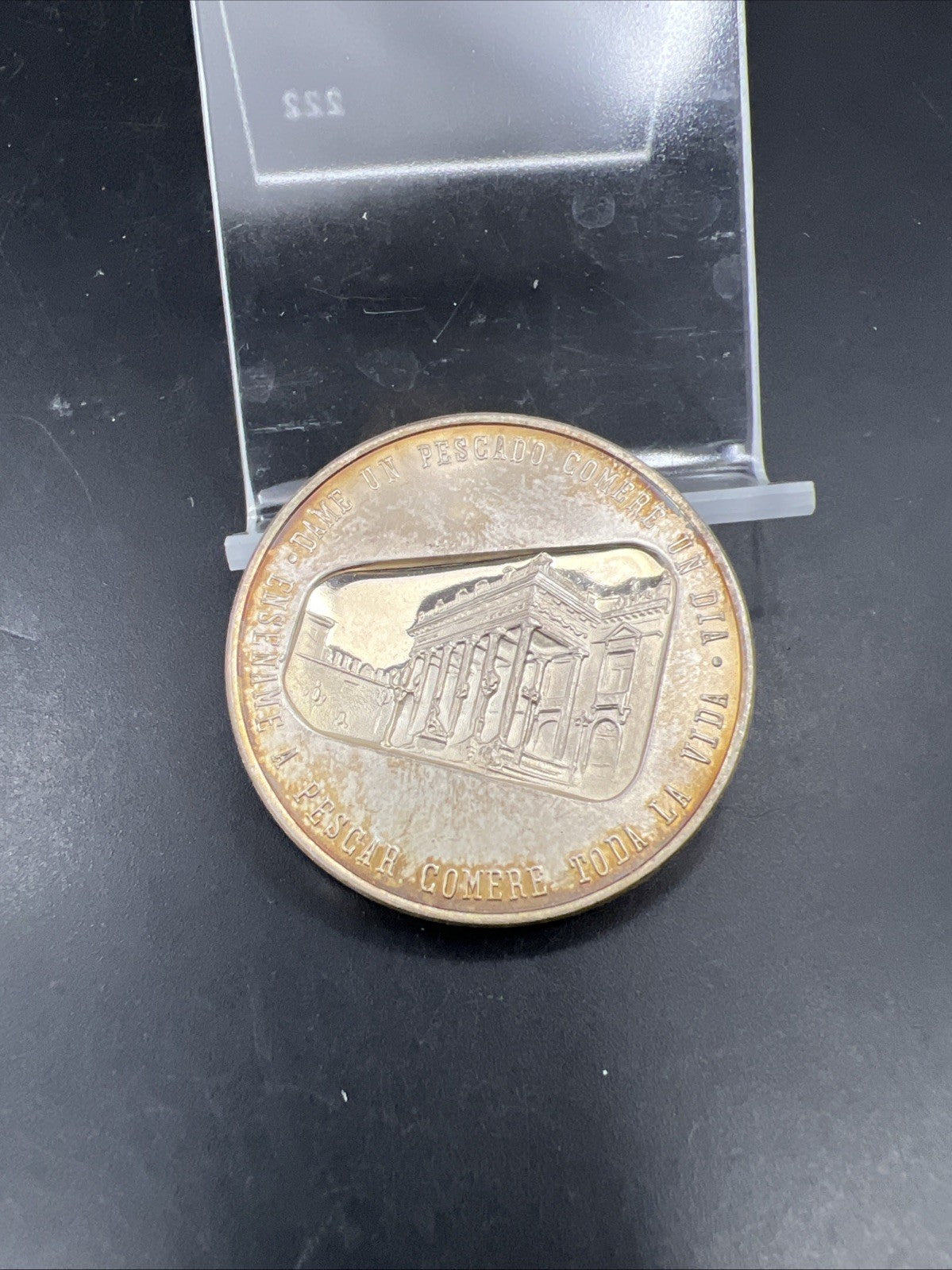 31 G .999 Fine Silver 100 Years Mexico Mint Israel Commemorative Gem PQ Toning