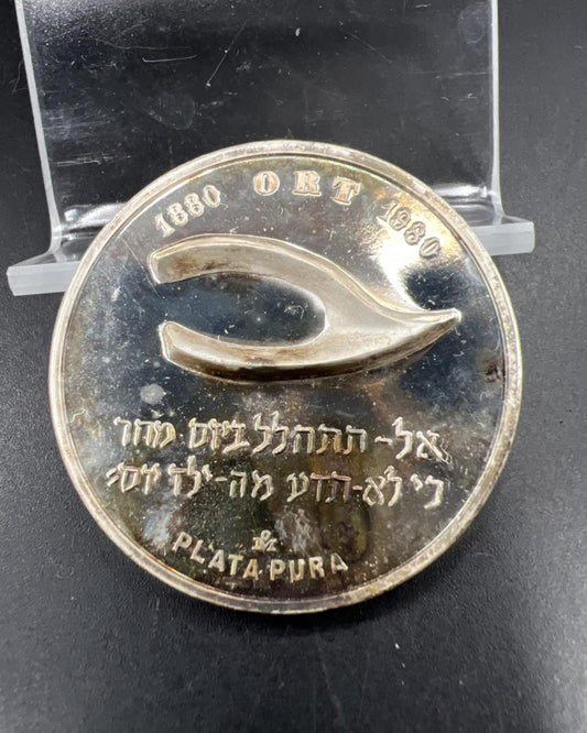 31 G .999 Fine Silver 100 Years Mexico Mint Israel Commemorative Gem Proof