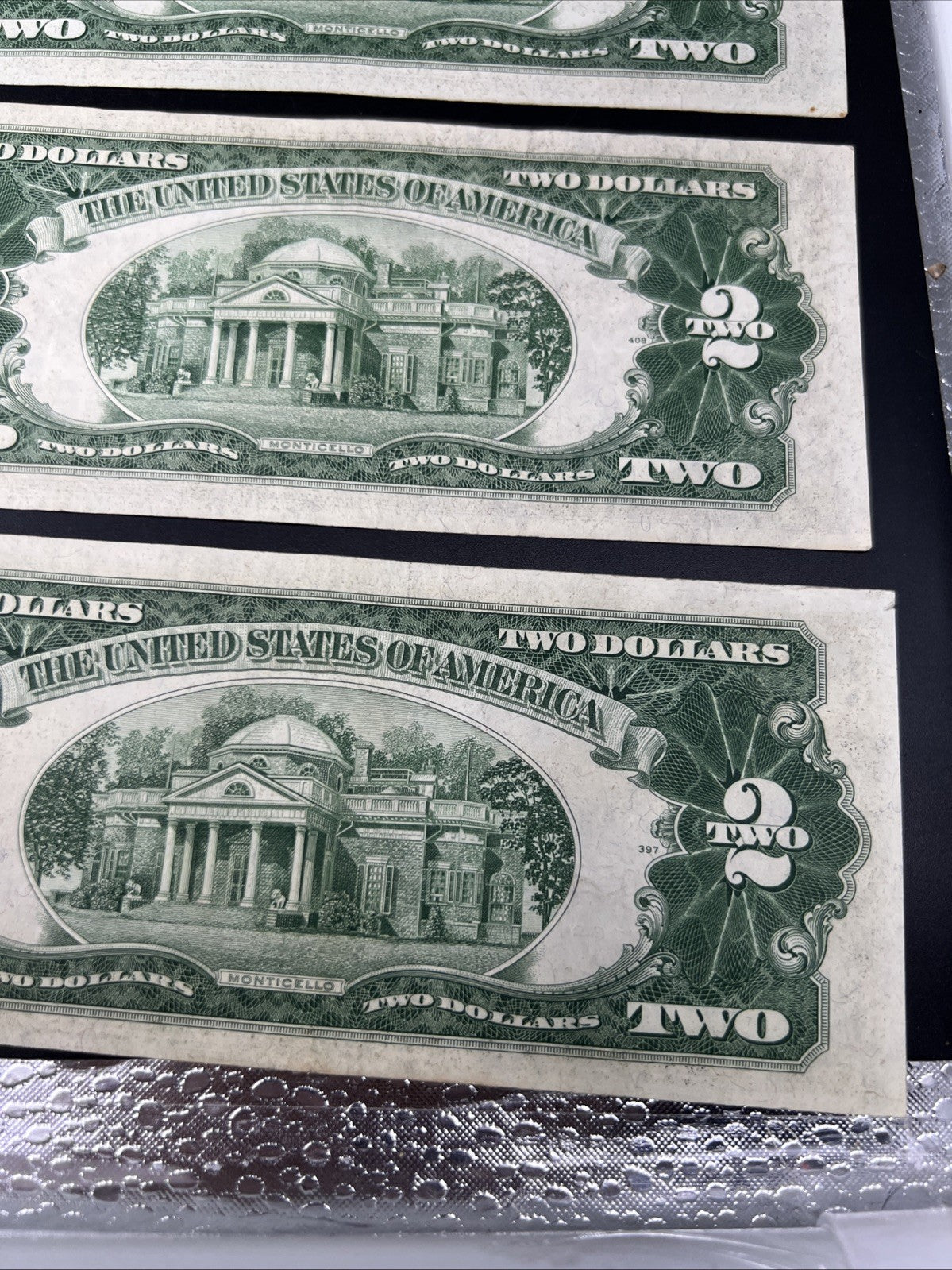 Lot of 10 1953 $2 USN Legal Tender Red Seal Notes VF + Very Fine #813