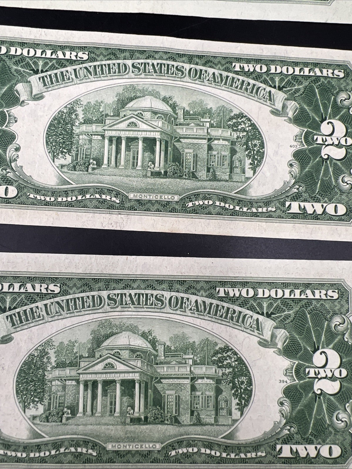 Lot of 5 1963 1953 $2 USN Legal Tender Red Seal Notes XF / AU Conditions #146