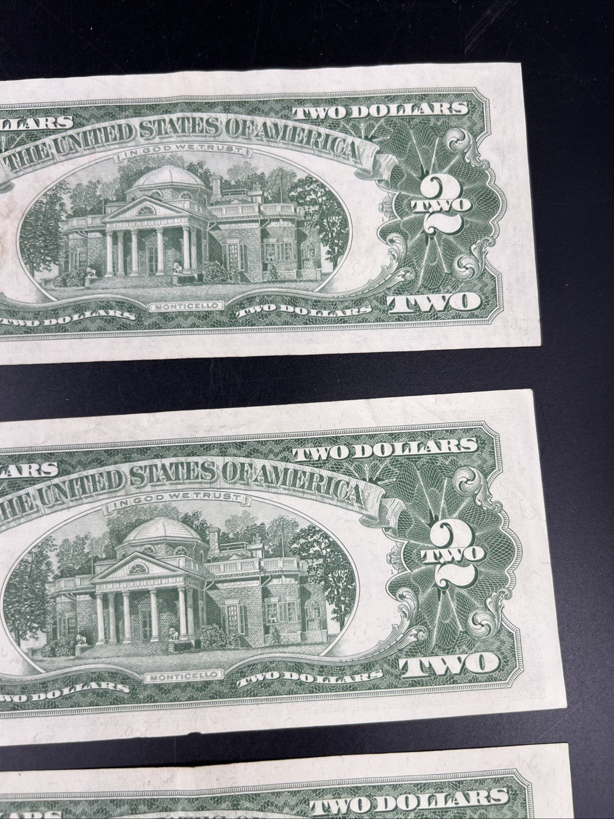 Lot of 5 1963 1953 $2 USN Legal Tender Red Seal Notes XF / AU Conditions #146