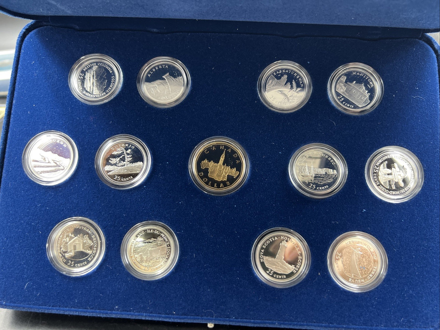 Canada Proof 1992 125th Confederation Anniversary Silver Quarters Dollar Set #4D