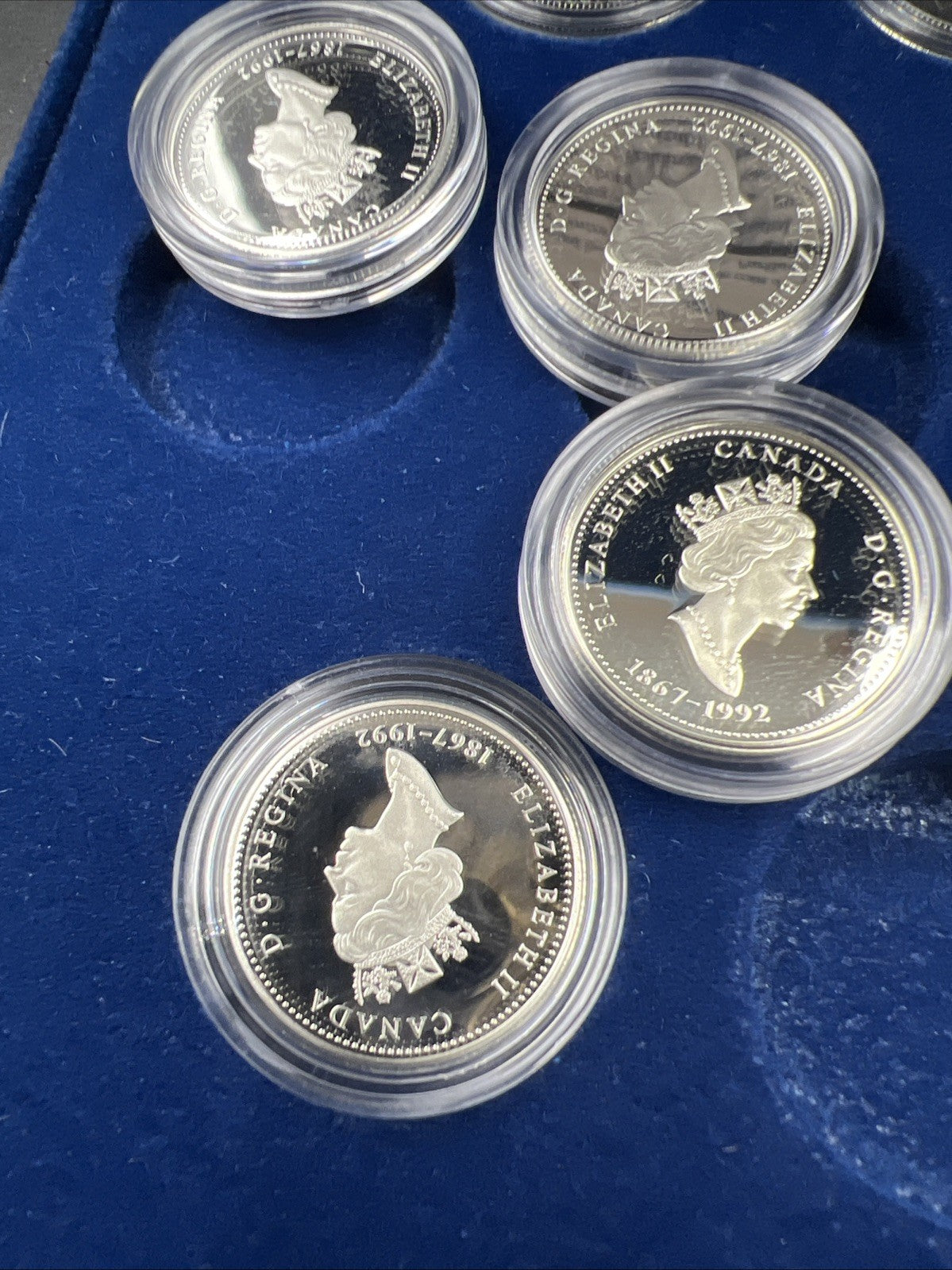 Canada Proof 1992 125th Confederation Anniversary Silver Quarters Dollar Set #4D