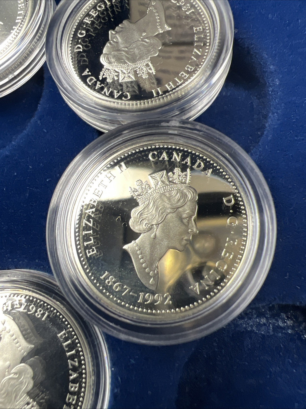 Canada Proof 1992 125th Confederation Anniversary Silver Quarters Dollar Set #4D
