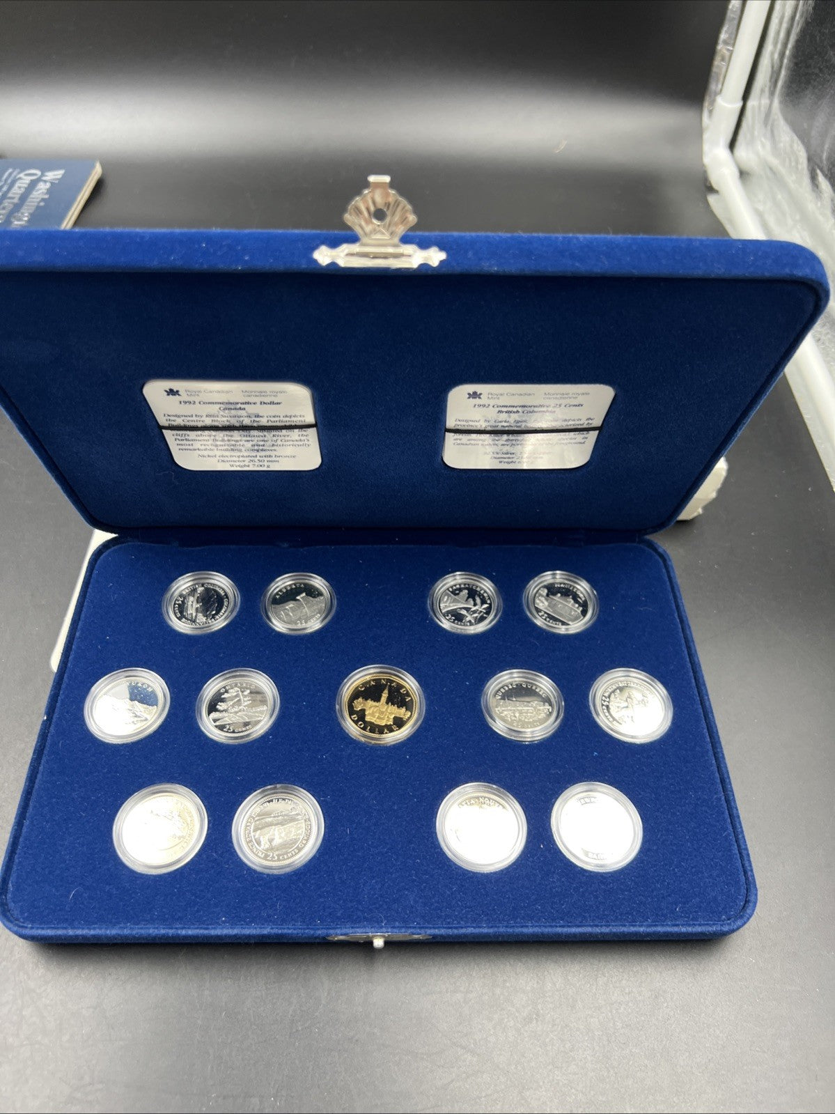 Canada Proof 1992 125th Confederation Anniversary Silver Quarters Dollar Set #4D