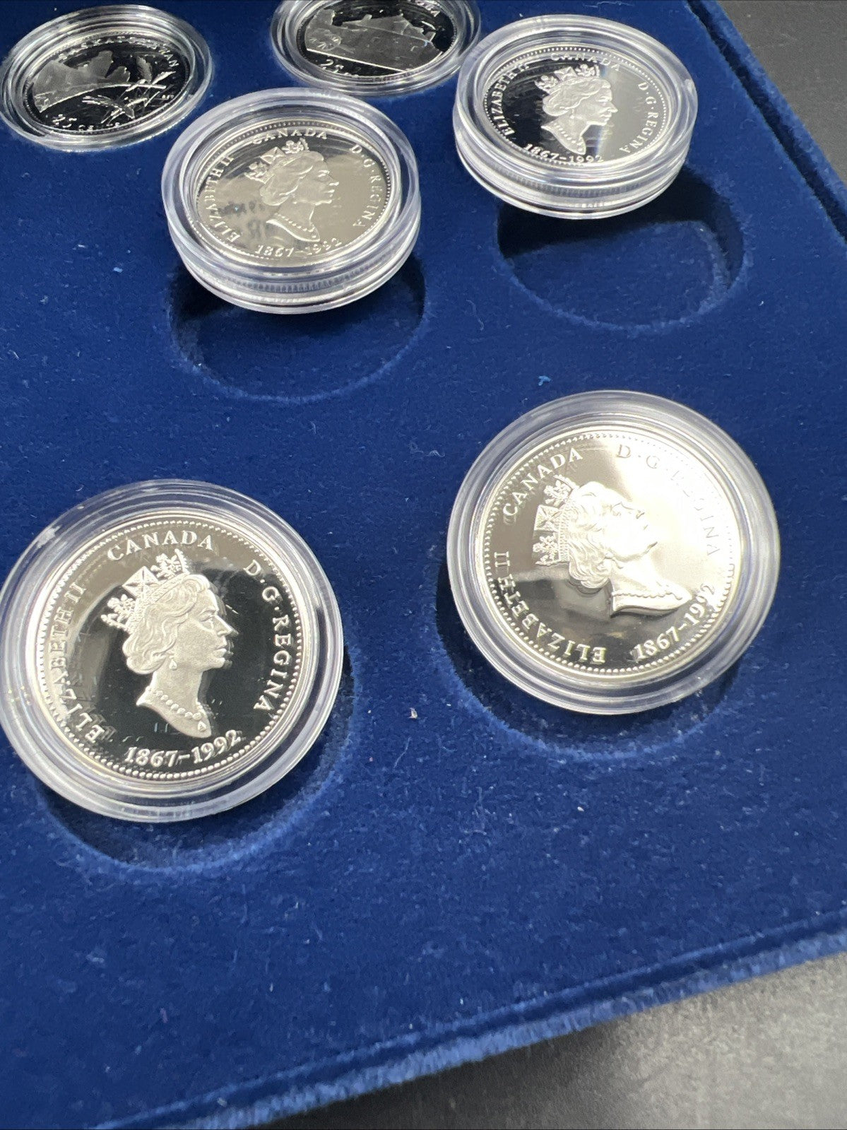 Canada Proof 1992 125th Confederation Anniversary Silver Quarters Dollar Set #4D