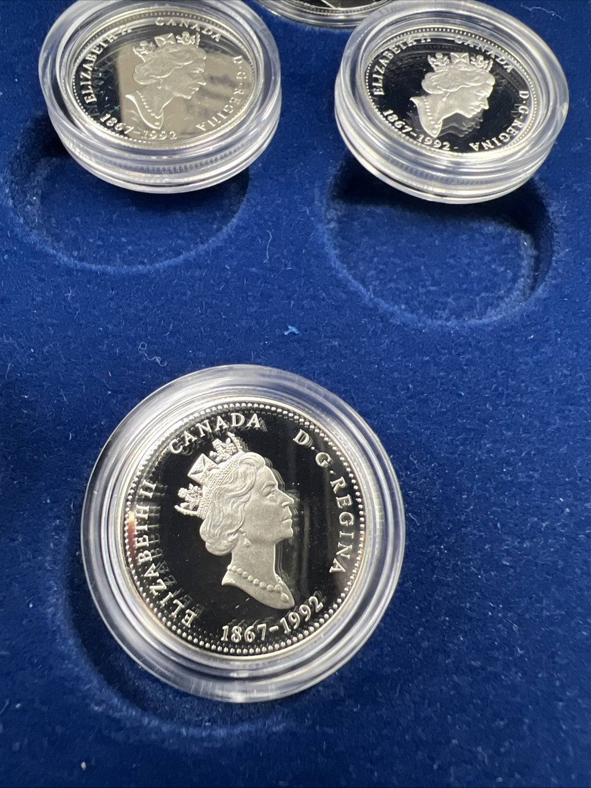 Canada Proof 1992 125th Confederation Anniversary Silver Quarters Dollar Set #4D