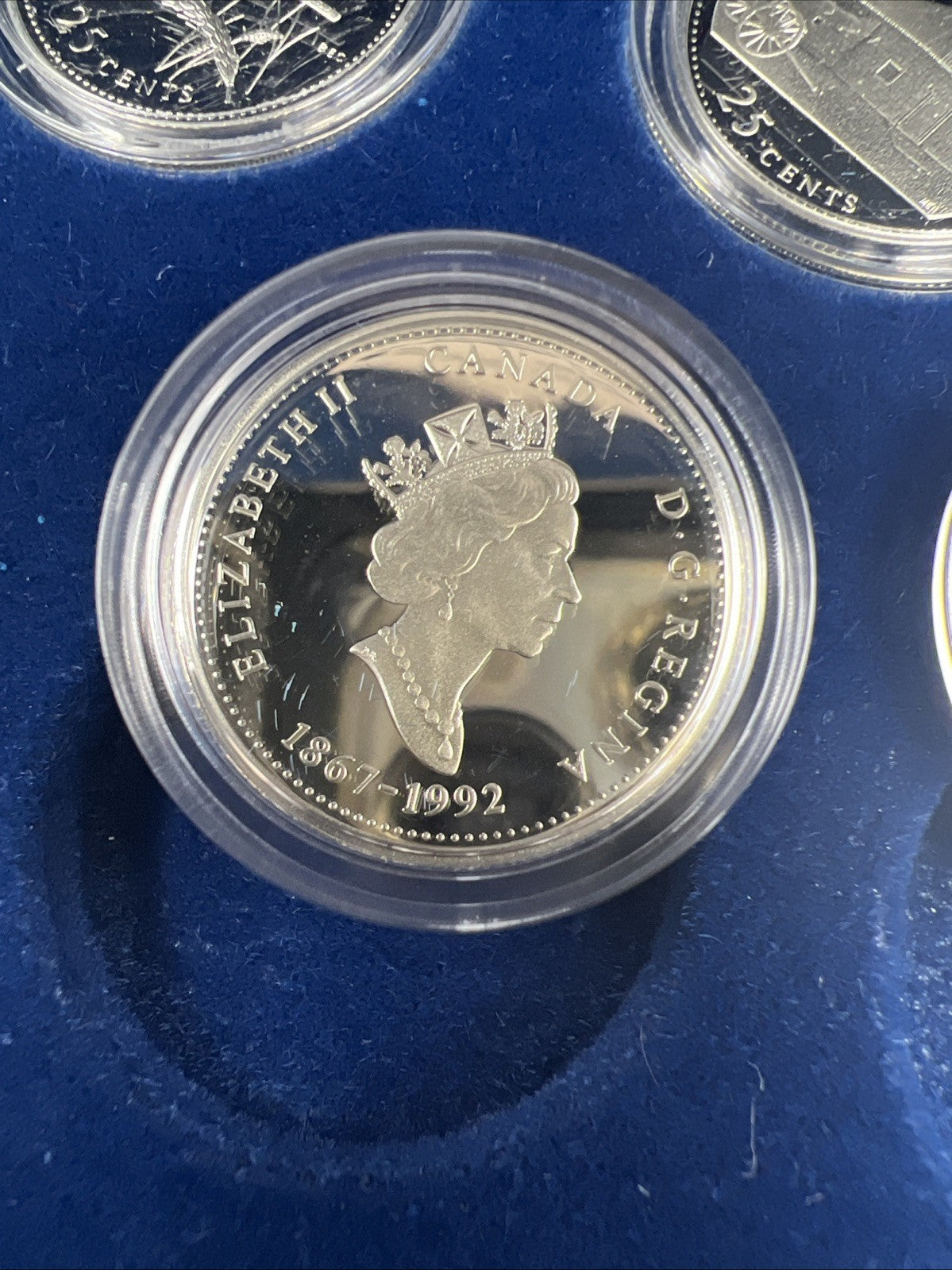 Canada Proof 1992 125th Confederation Anniversary Silver Quarters Dollar Set #4D