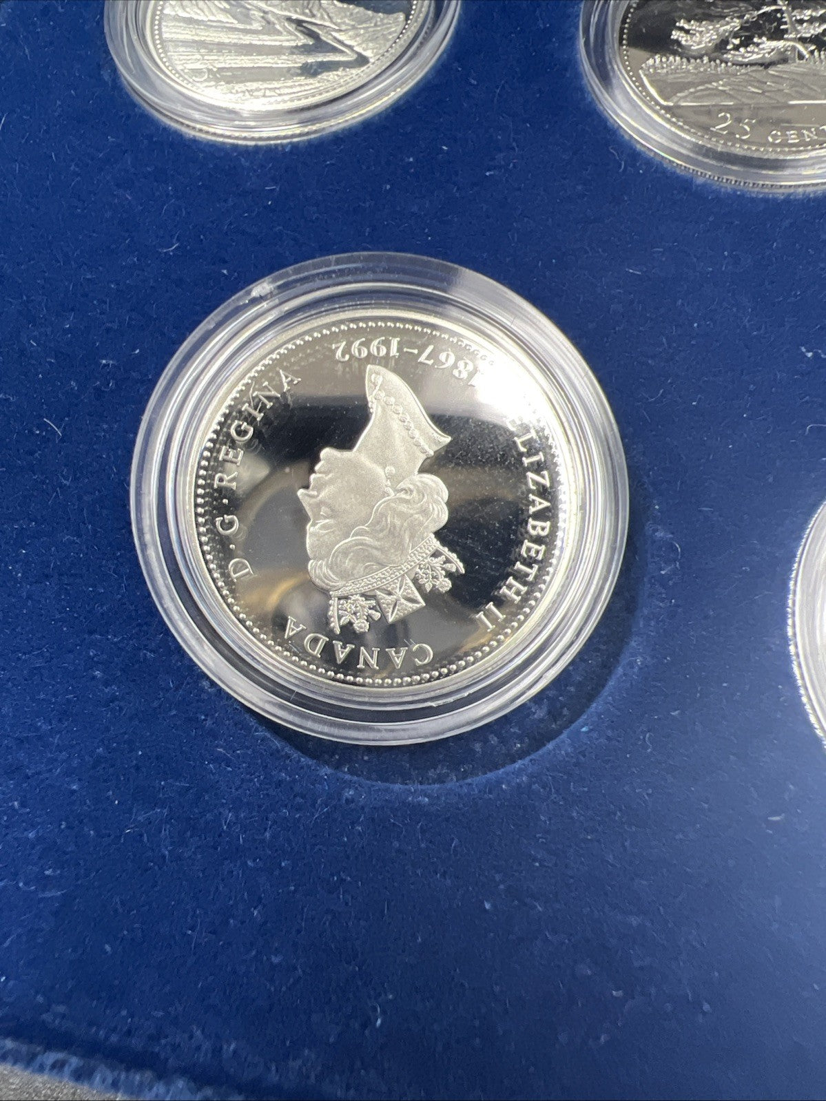 Canada Proof 1992 125th Confederation Anniversary Silver Quarters Dollar Set #4D