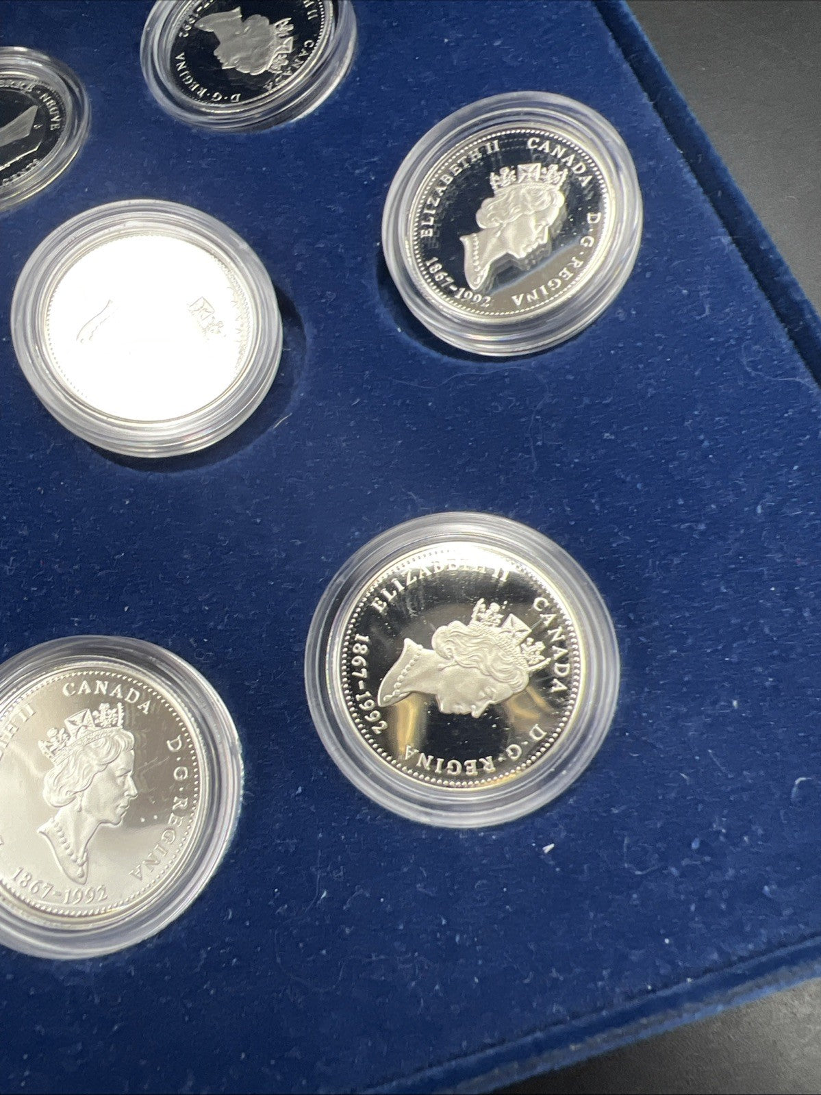 Canada Proof 1992 125th Confederation Anniversary Silver Quarters Dollar Set #3c