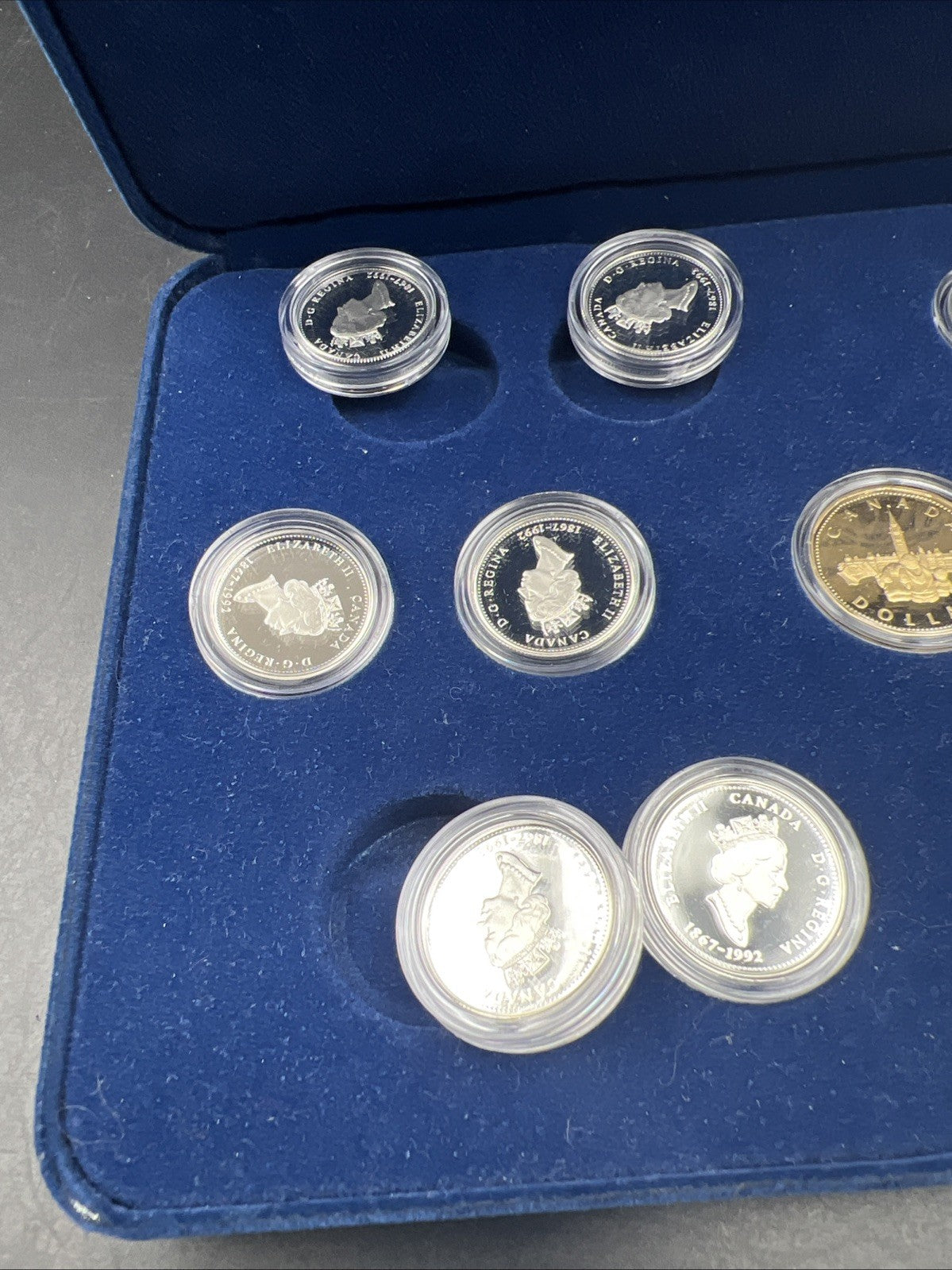 Canada Proof 1992 125th Confederation Anniversary Silver Quarters Dollar Set #3c
