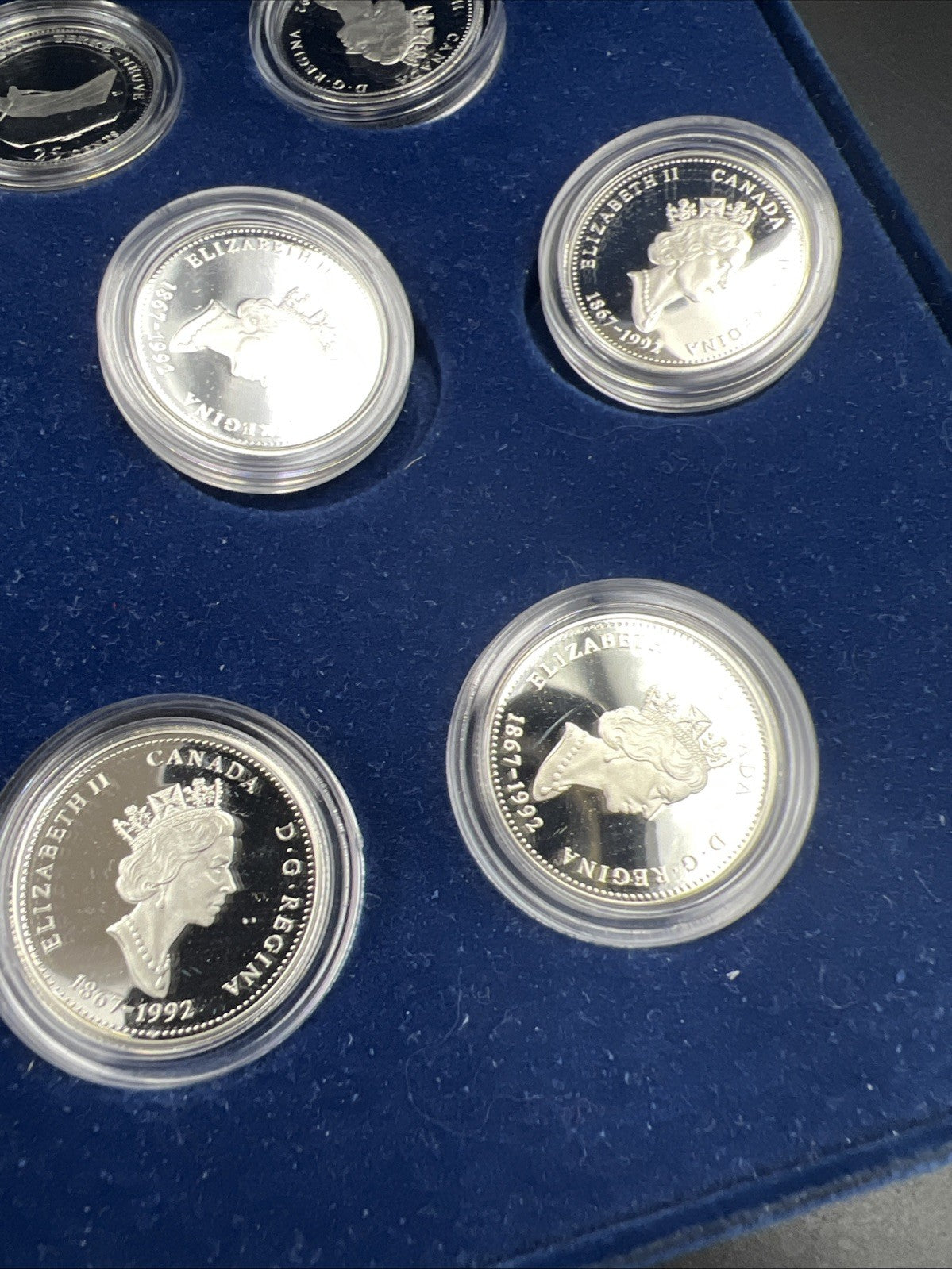 Canada Proof 1992 125th Confederation Anniversary Silver Quarters Dollar Set #3c
