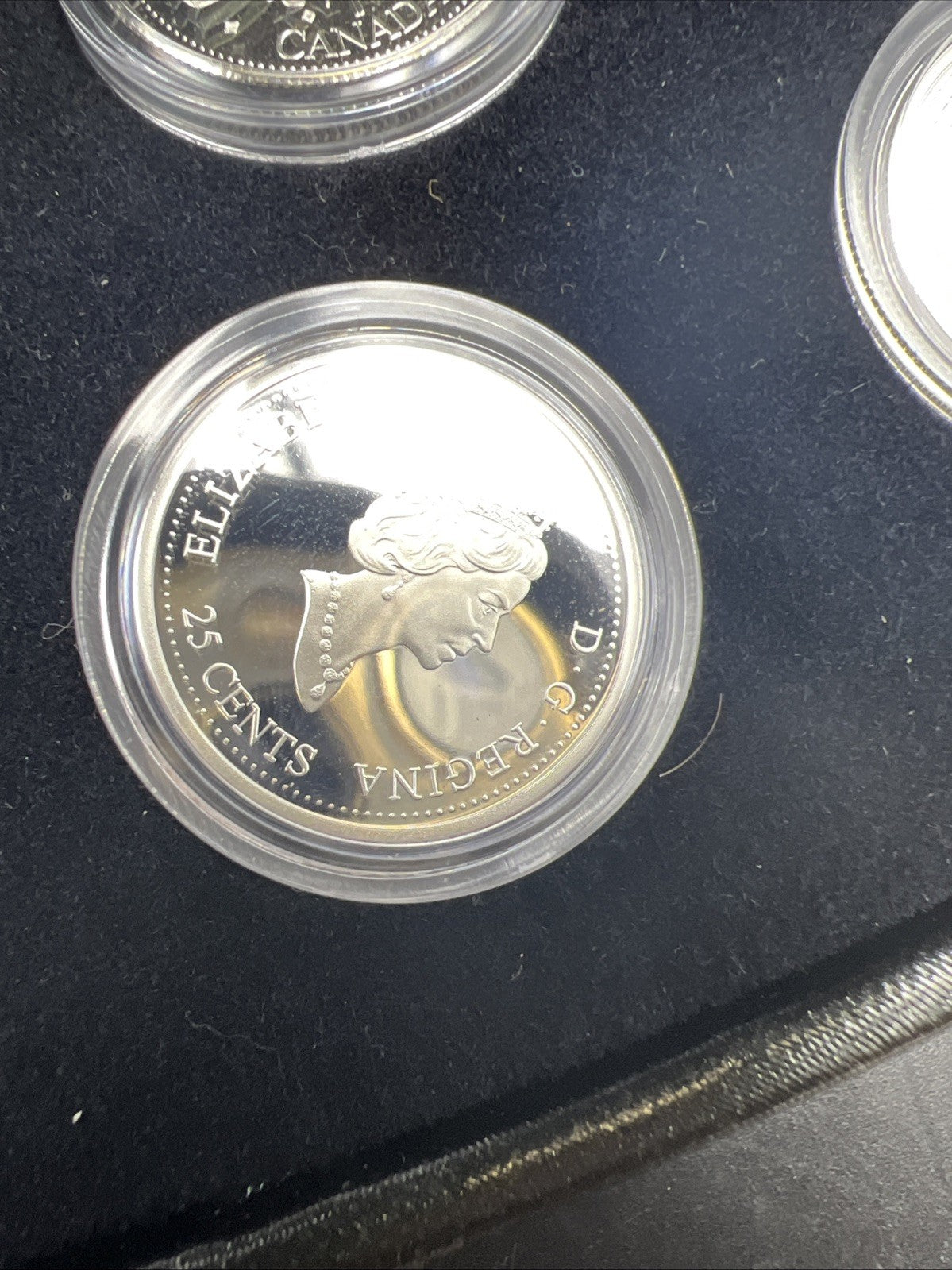 2000 Canada 12 Coin Sterling Silver Millenium Proof Quarter Set w/ Box & COA #J1