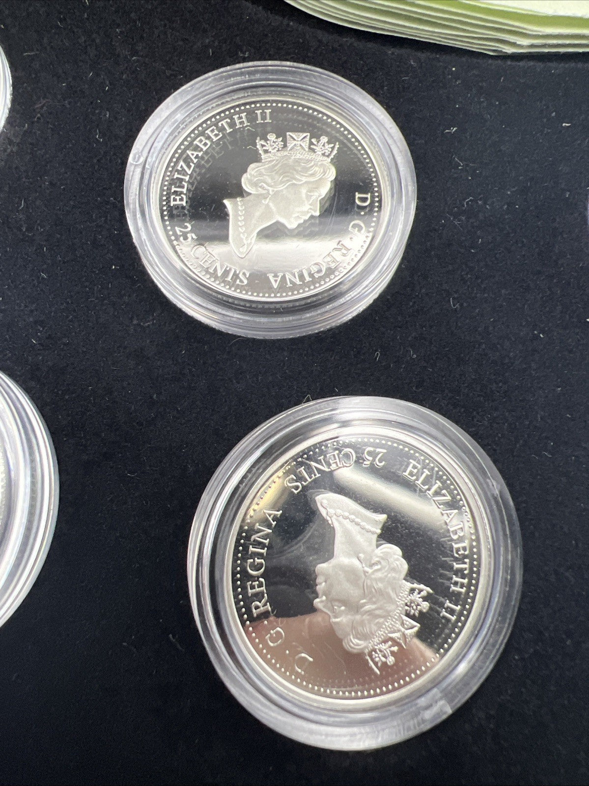 2000 Canada 12 Coin Sterling Silver Millenium Proof Quarter Set w/ Box & COA #J1