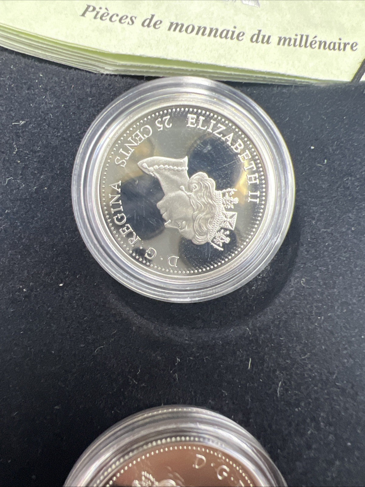 2000 Canada 12 Coin Sterling Silver Millenium Proof Quarter Set w/ Box & COA #J1