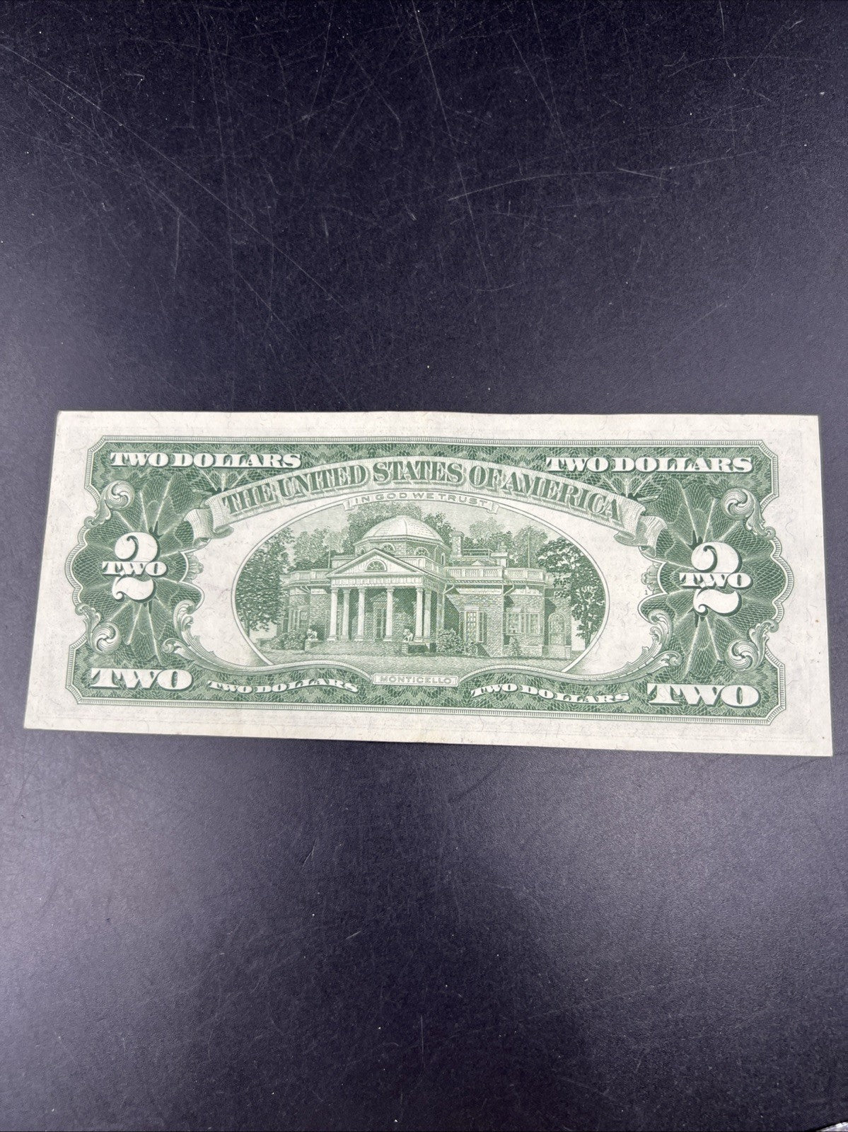 1963 $2 USN United States Red Seal Note Bill Choice XF / AU Circ # 717