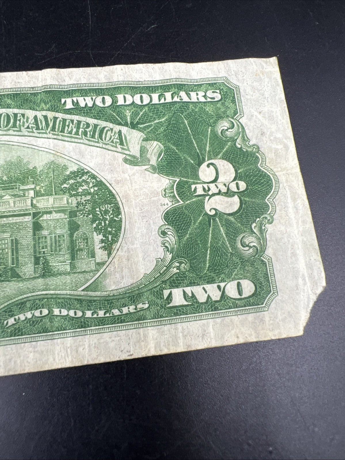 1928 C $2 USN Red Seal Legal Tender Note Very Circulated #49