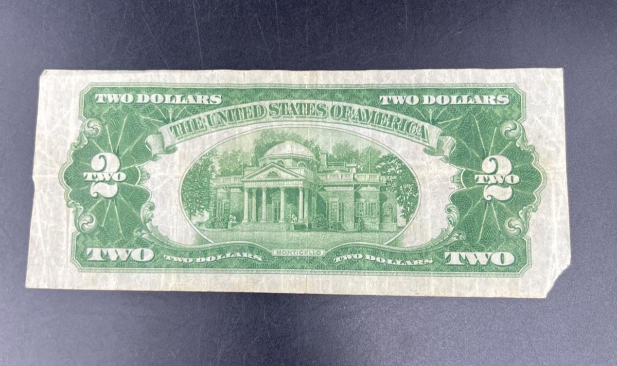 1928 C $2 USN Red Seal Legal Tender Note Very Circulated #49