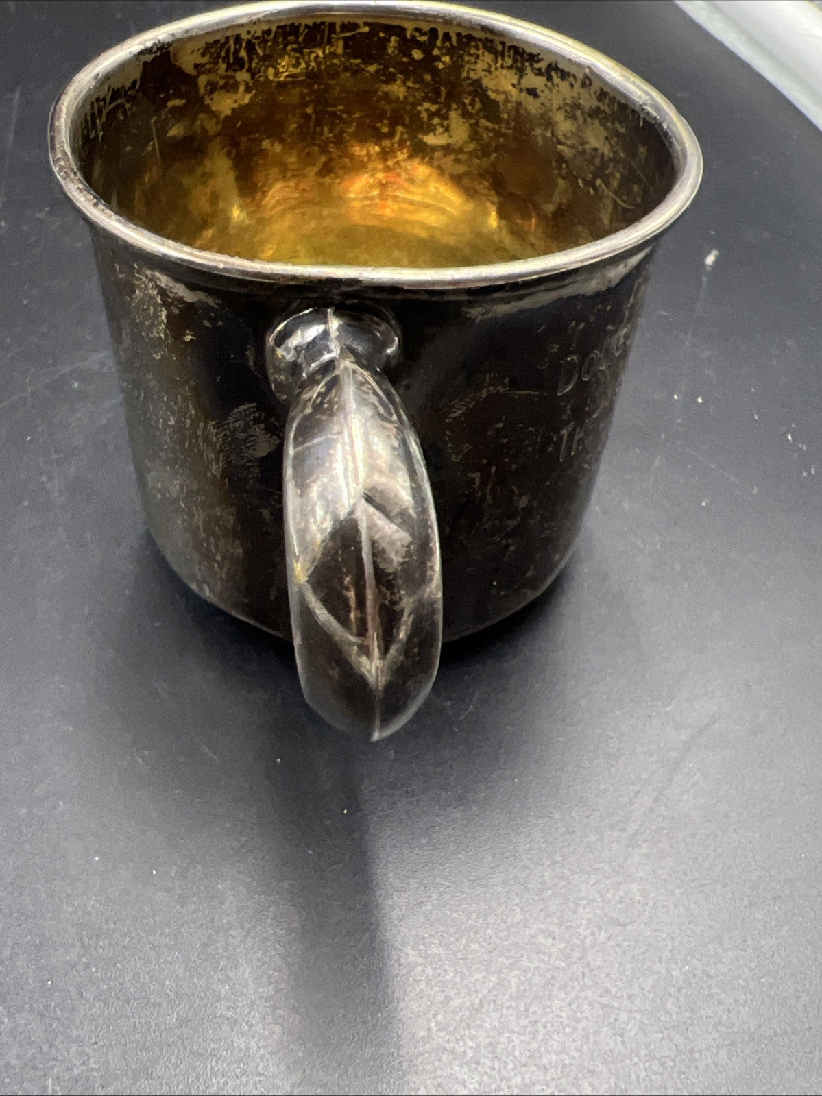 Douglas Moore Hurt From Officers Of Patrol Squadron Four Antique Sterling Cup