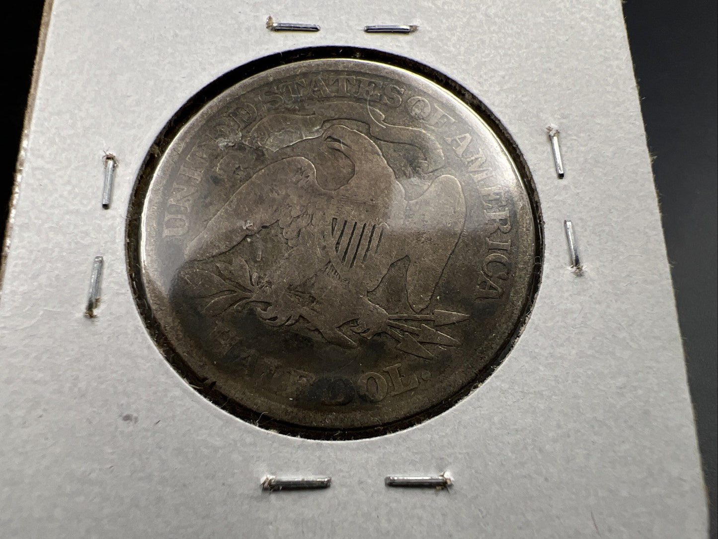 1874 P 50c Seated Liberty Half Dollar Coin Fair / AG About Good Circ w/ Arrows