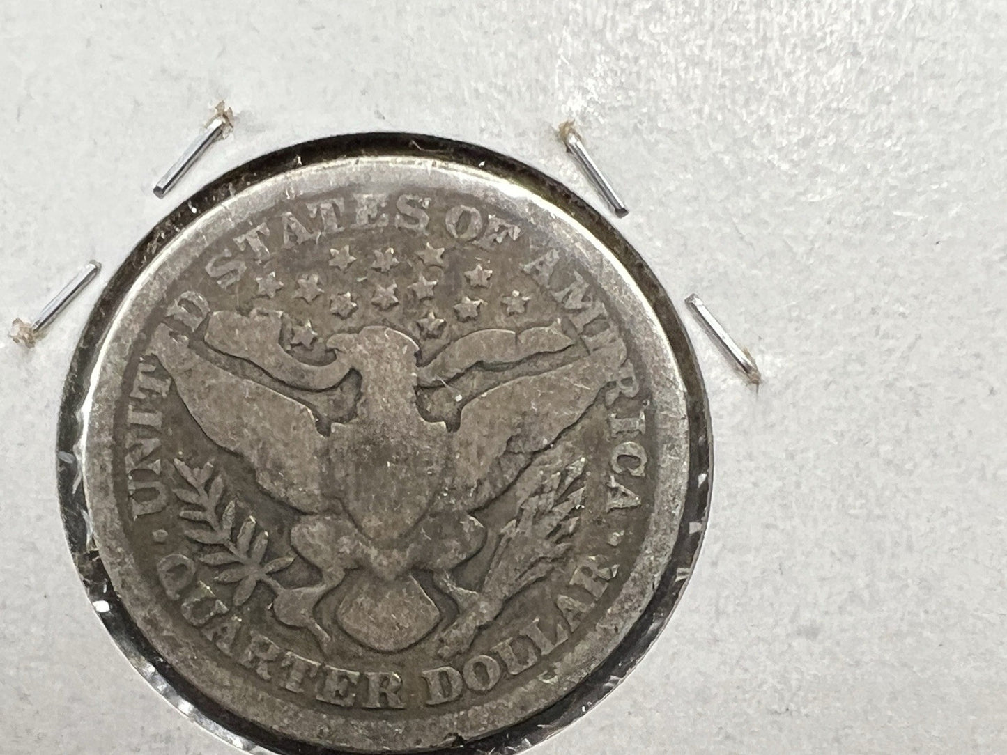 1895 P 25c Barber Silver Quarter Coin Very Circulated SKU#A