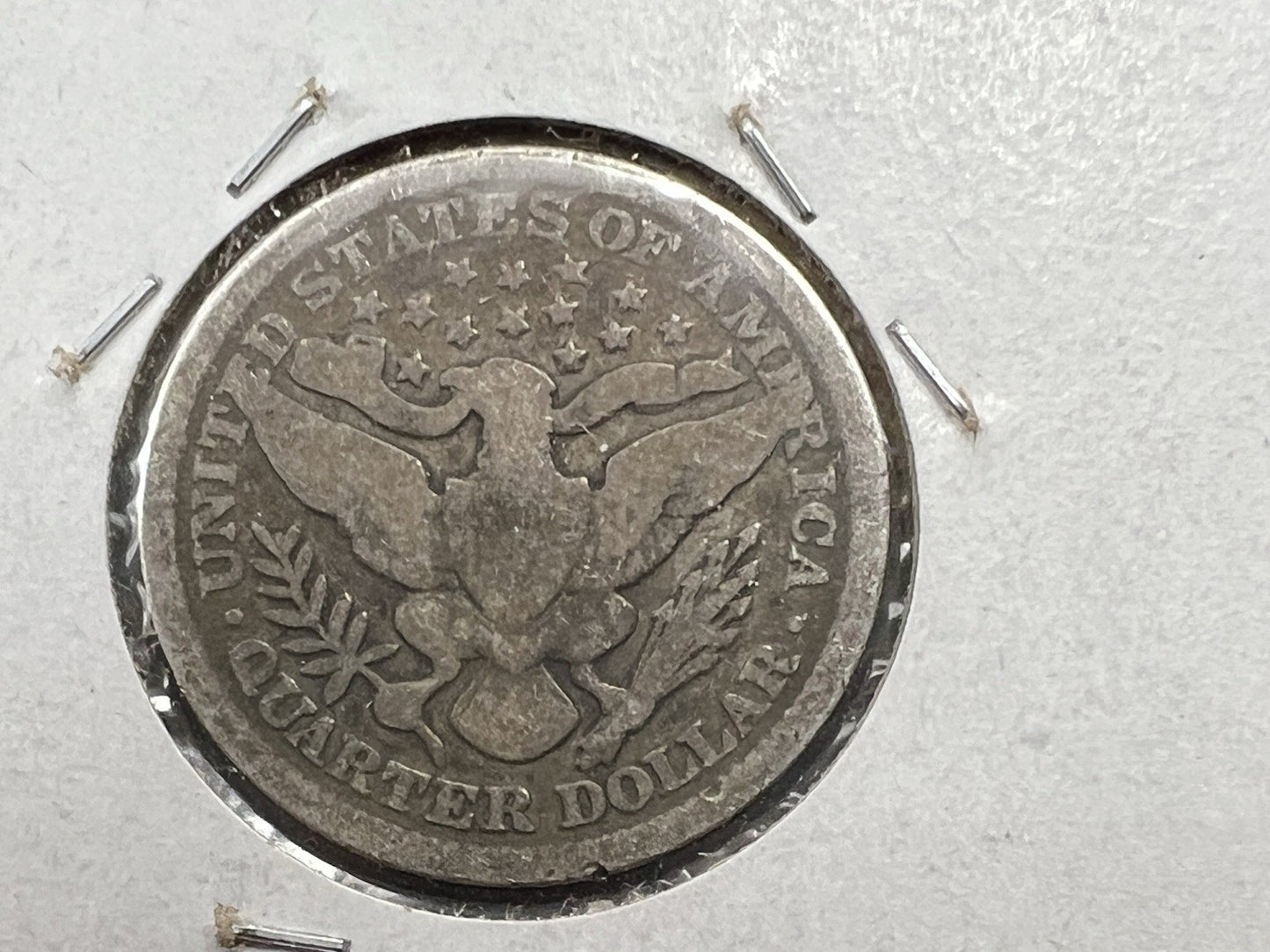 1895 P 25c Barber Silver Quarter Coin Very Circulated SKU#A